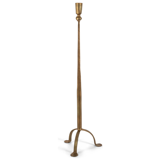 28" Gold Cast Iron Candlestick