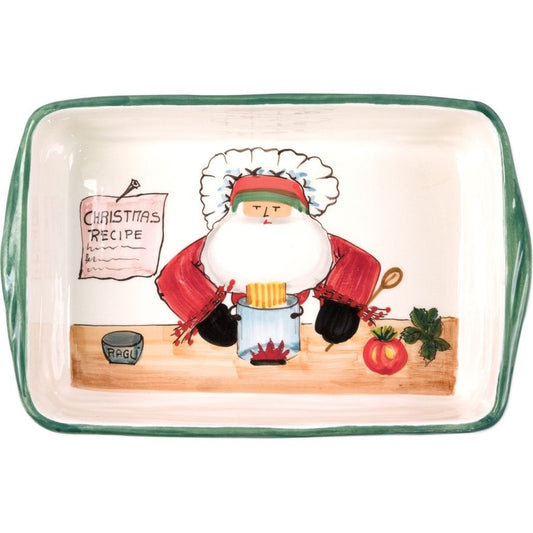 Old St Nick Rectangular Baker Chef