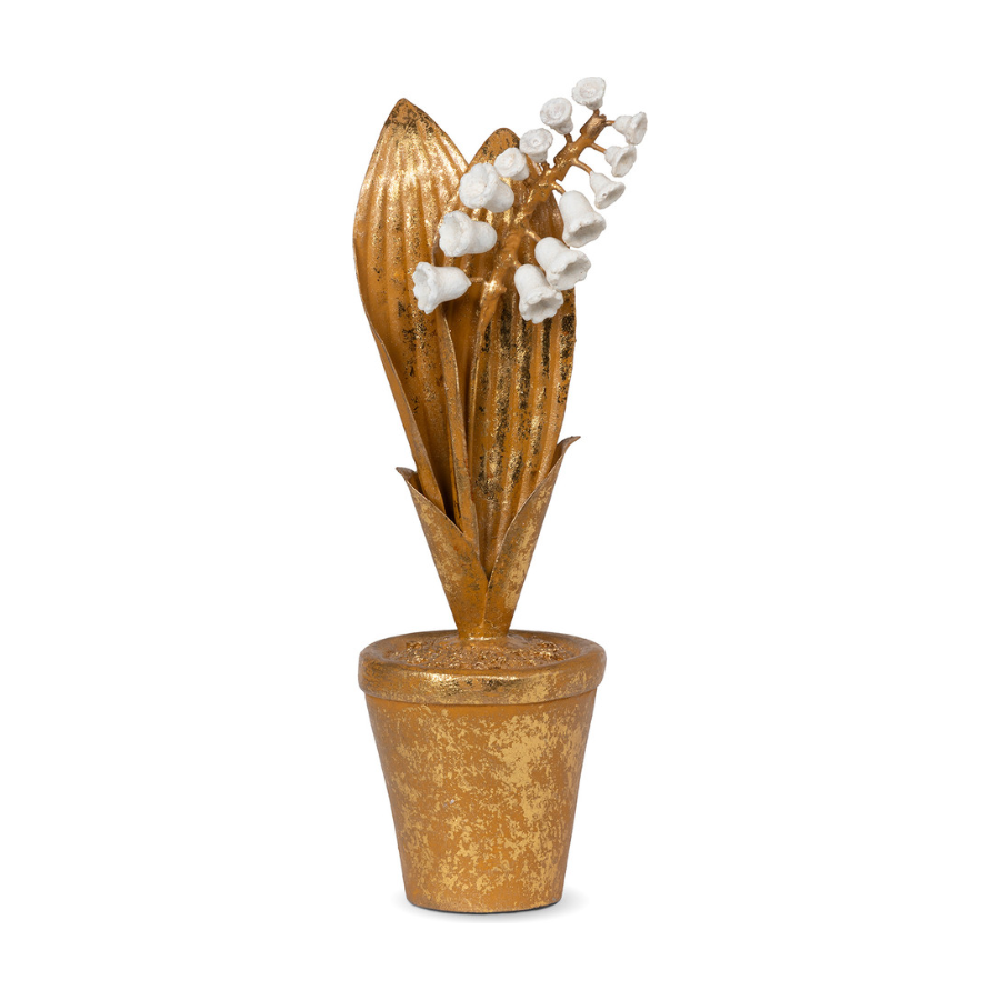 Embossed Potted Lily of the Valley