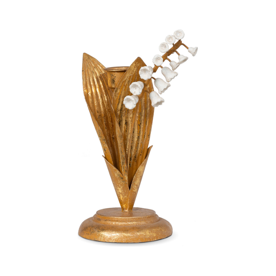 7" Lily of the Valley Candle Holder