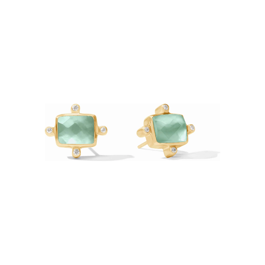 Clara Stud Aquamarine