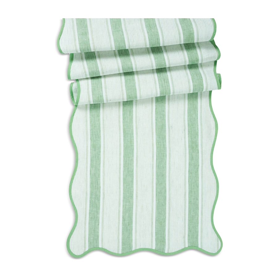 Cabana Stripe Table Runner 18"x90" Seagrass