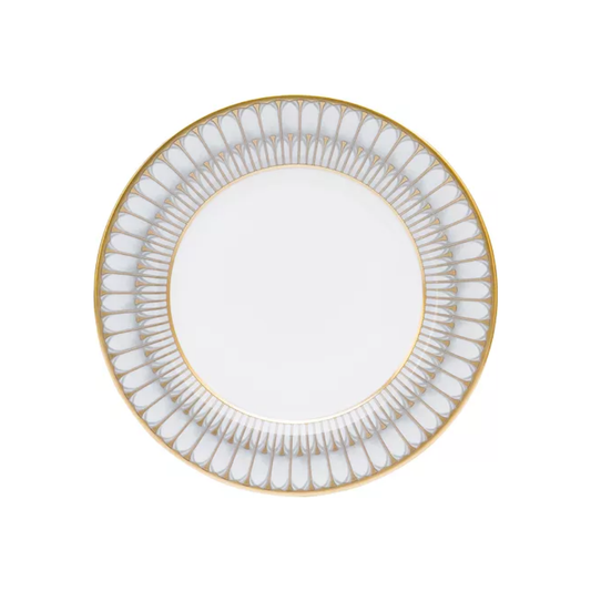 Arcades Grey & Matte Gold Dessert Plate